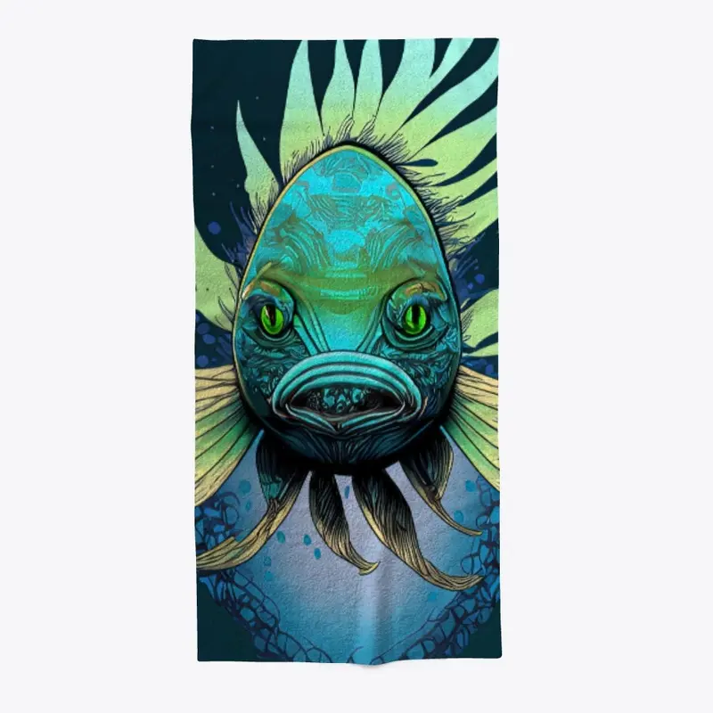 Beach Towel 8 - Moody Fish