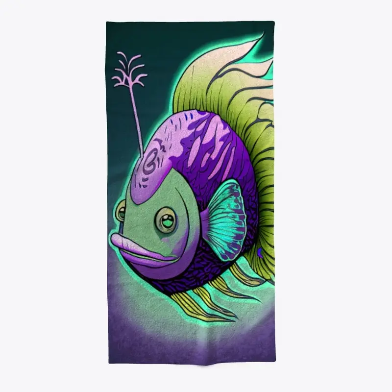 Beach Towel 6 - Moody Fish