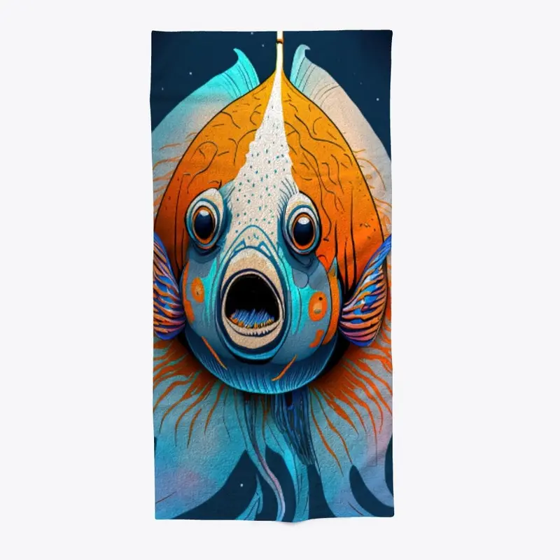 Beach Towel 7 - Moody Fish