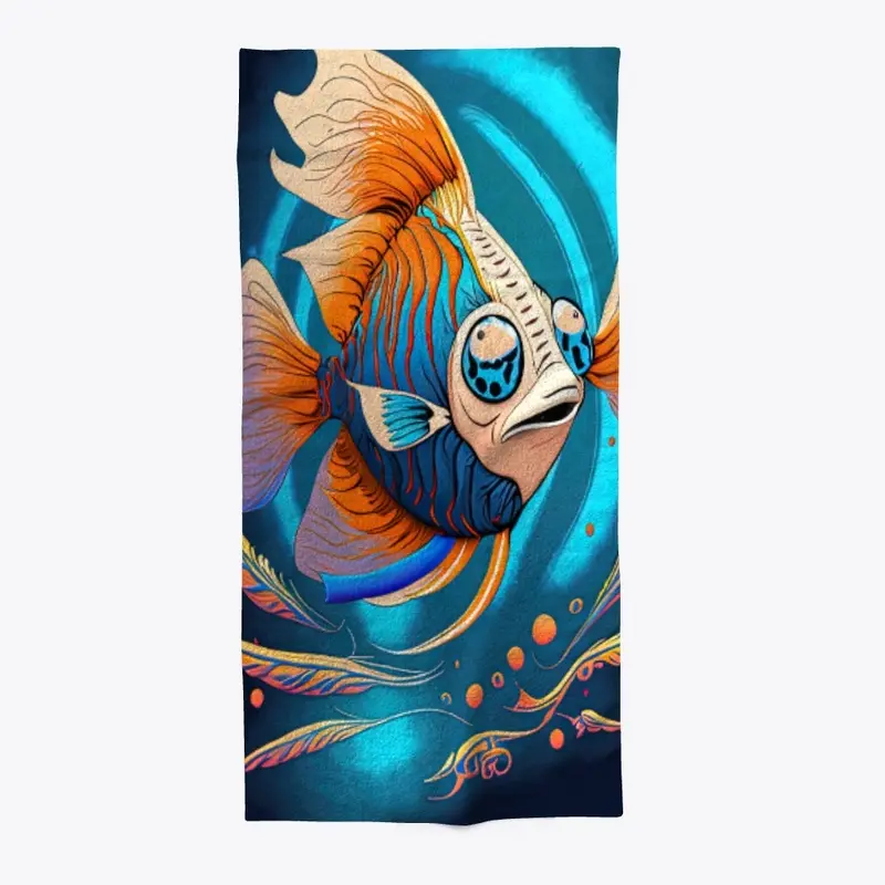 Beach Towel 1 - Moody Fish