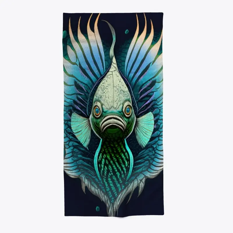 Beach Towel 10 - Moody Fish