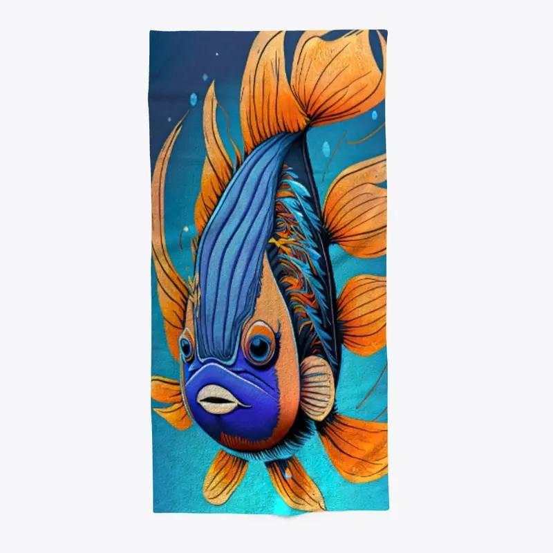 Beach Towel 2 - Moody Fish