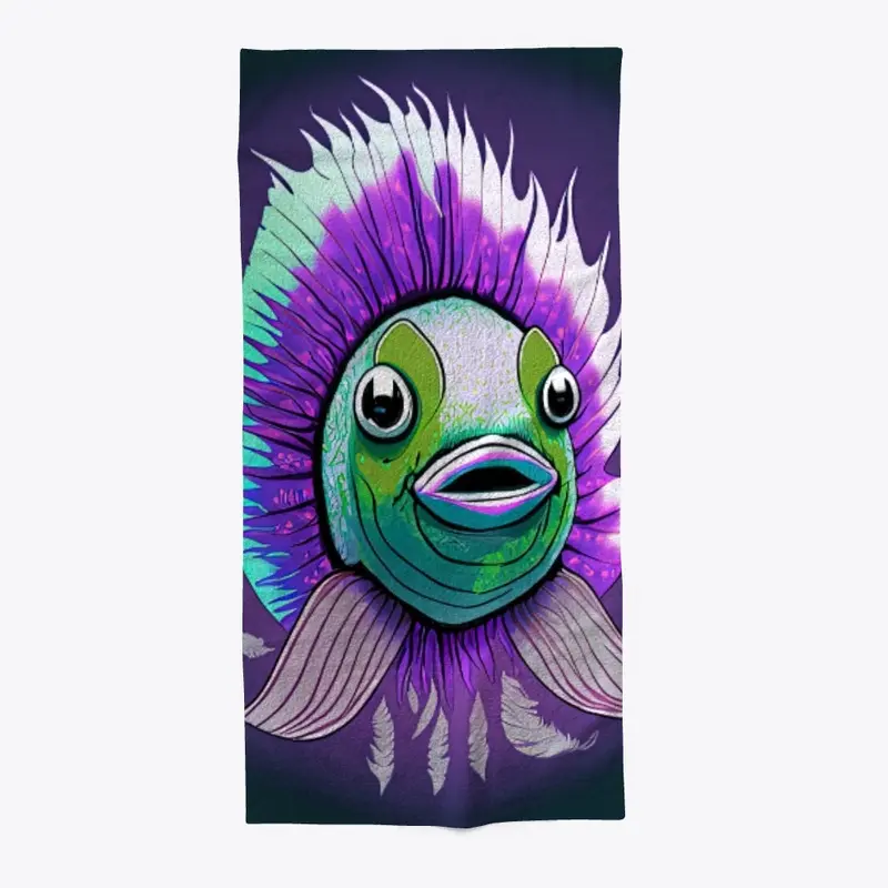 Beach Towel 3 - Moody Fish