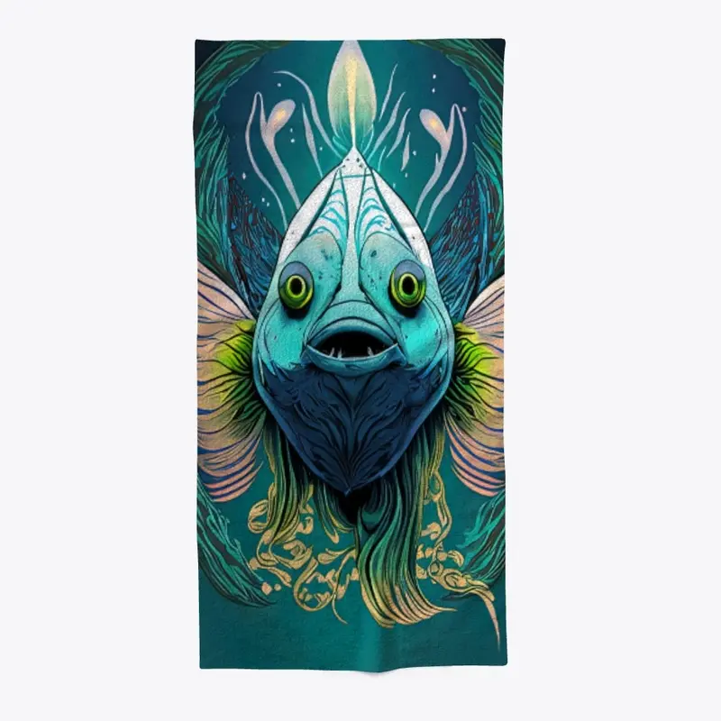 Beach Towel 9 - Moody Fish